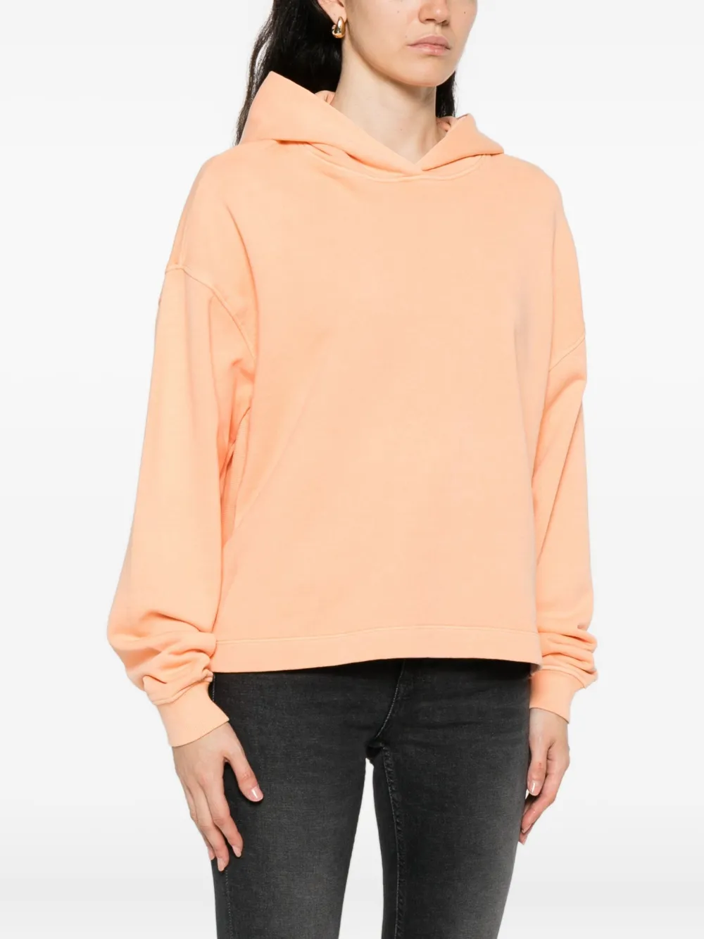 Marc O'polo Cotton Hoodie In Orange