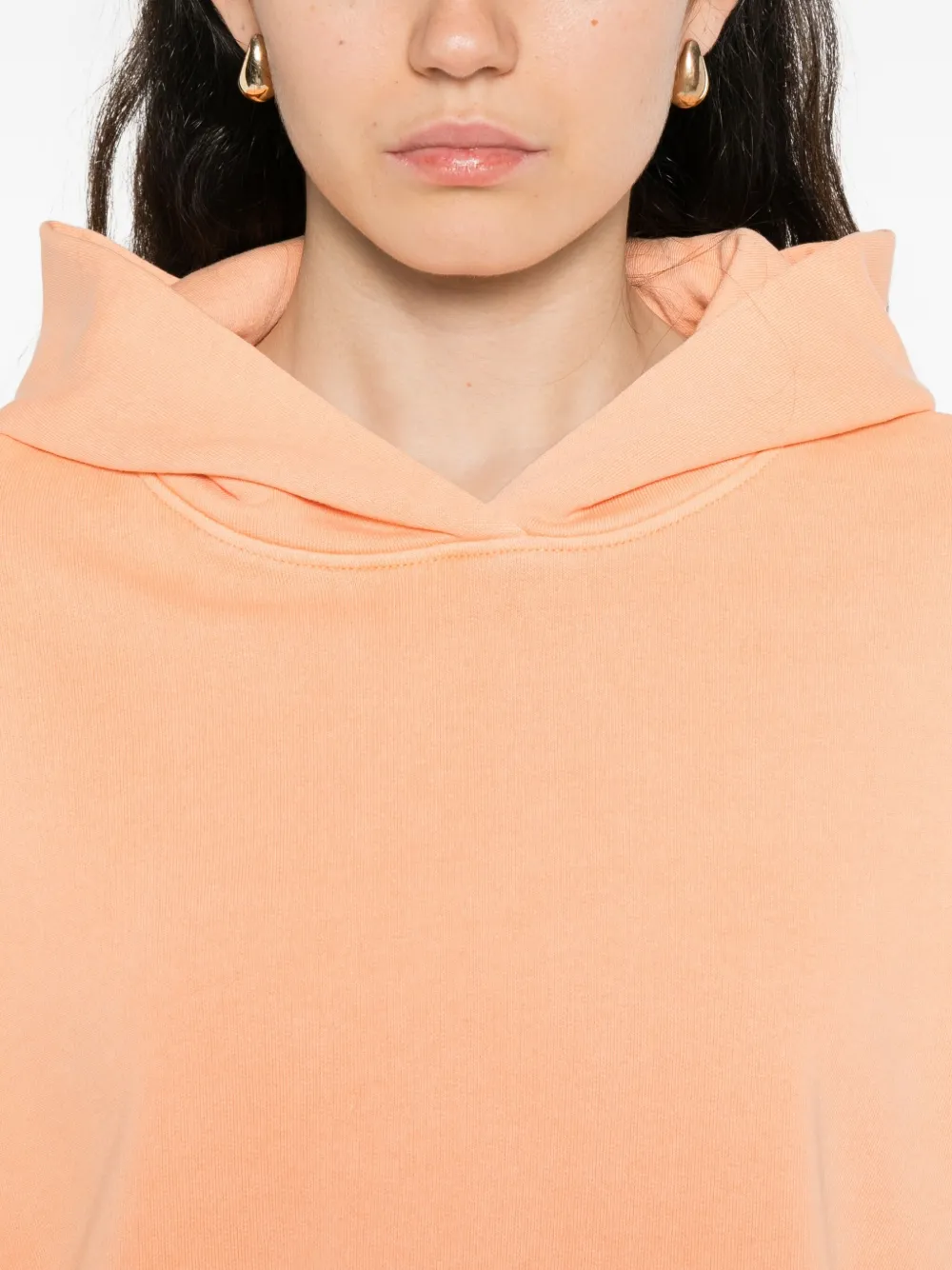 Marc O'polo Cotton Hoodie In Orange