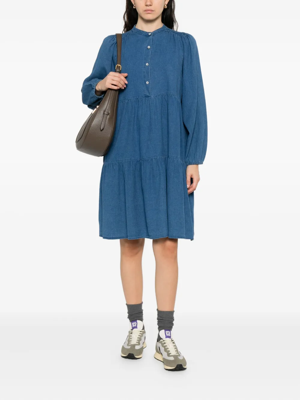Marc O'Polo tiered button-front dress | Day Dresses | Image 2