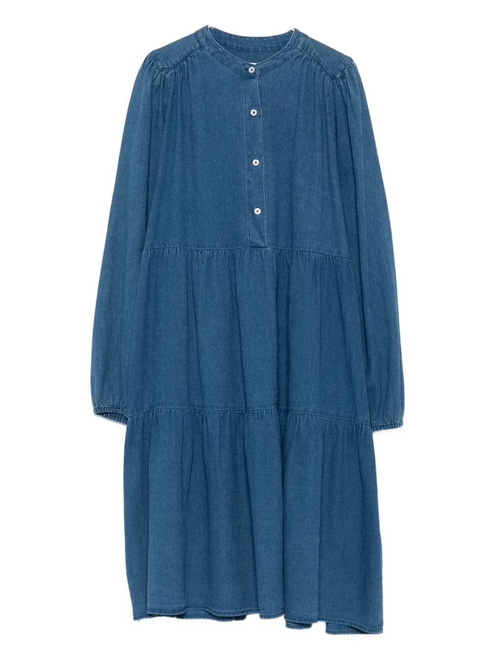 Marc O'Polo tiered button-front dress | Blue | Image 1