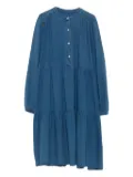 Marc O'Polo tiered button-front dress - Blue