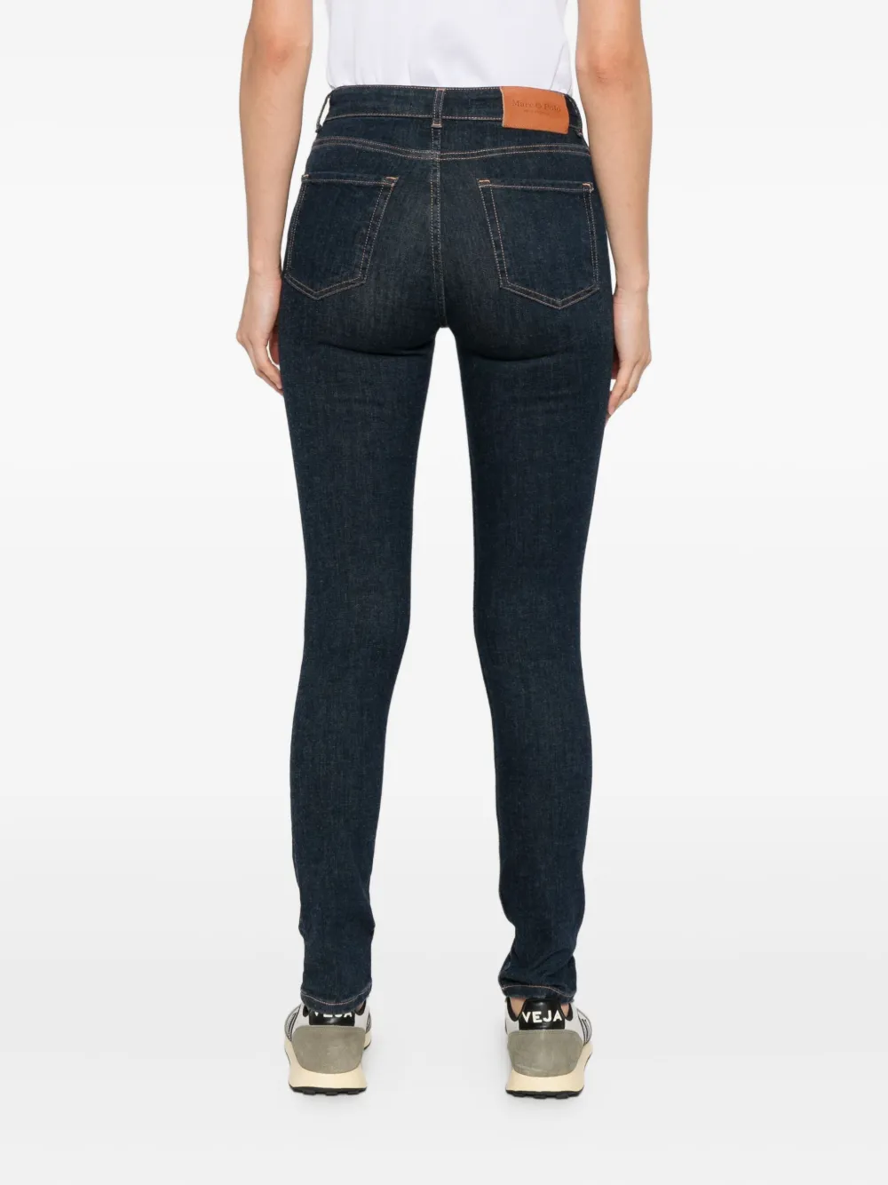 Marc O'Polo cotton-blend jeans Blauw
