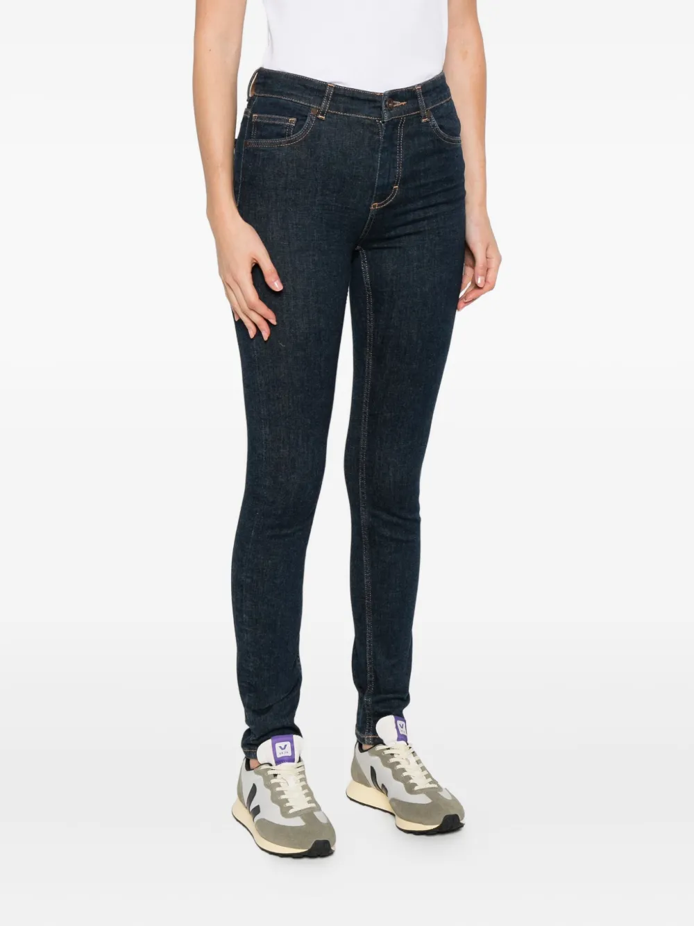 Marc O'Polo cotton-blend jeans Blauw