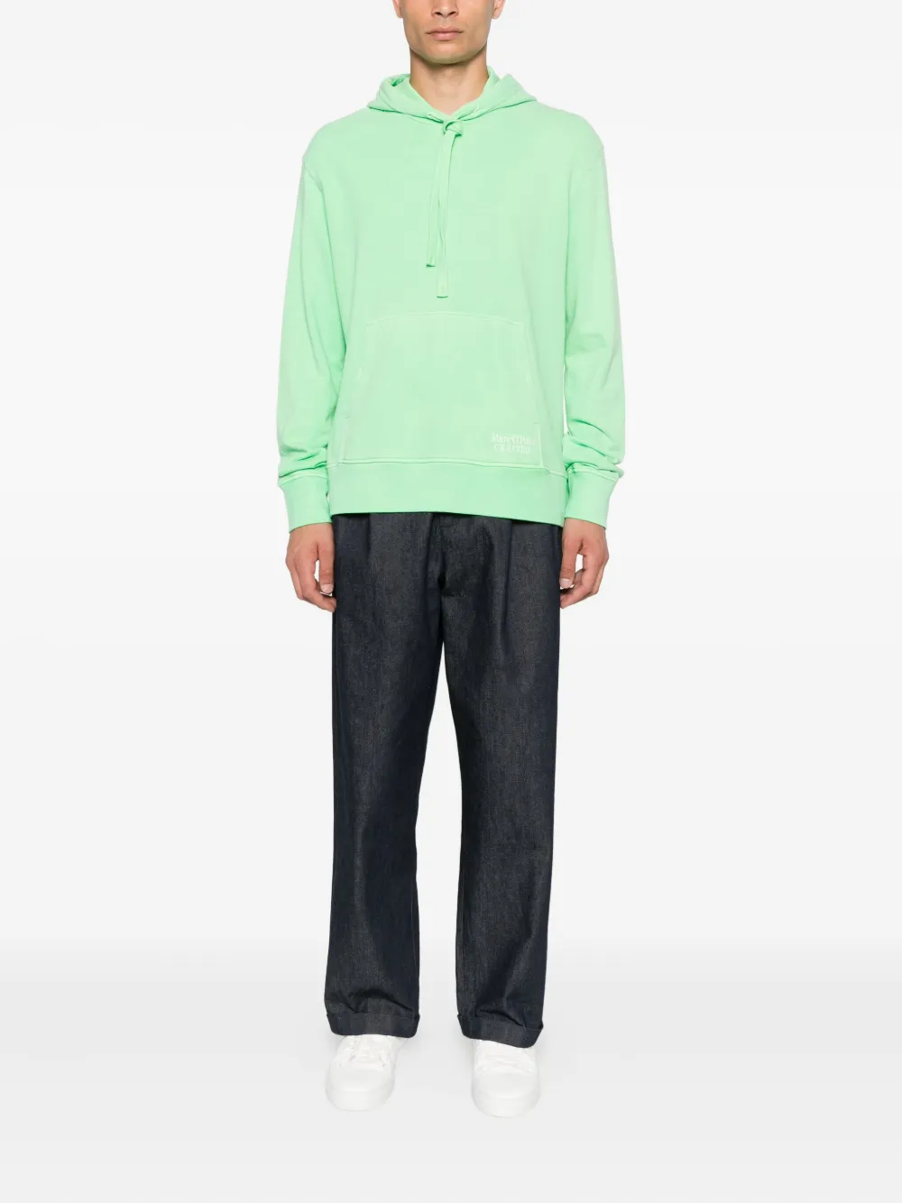 Marc O'Polo Hoodie met zak Groen