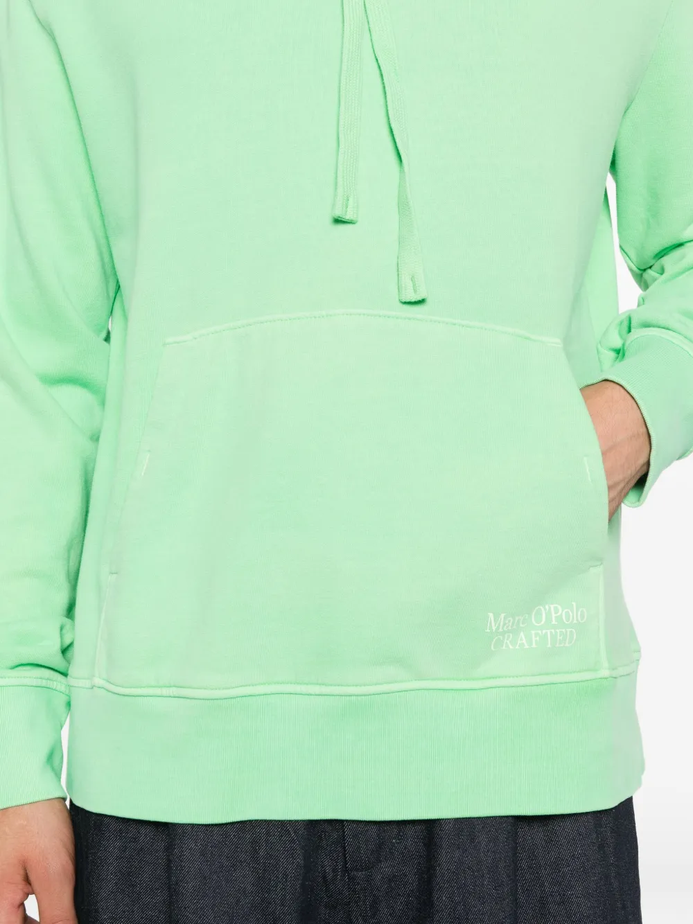 Marc O'Polo Hoodie met zak Groen