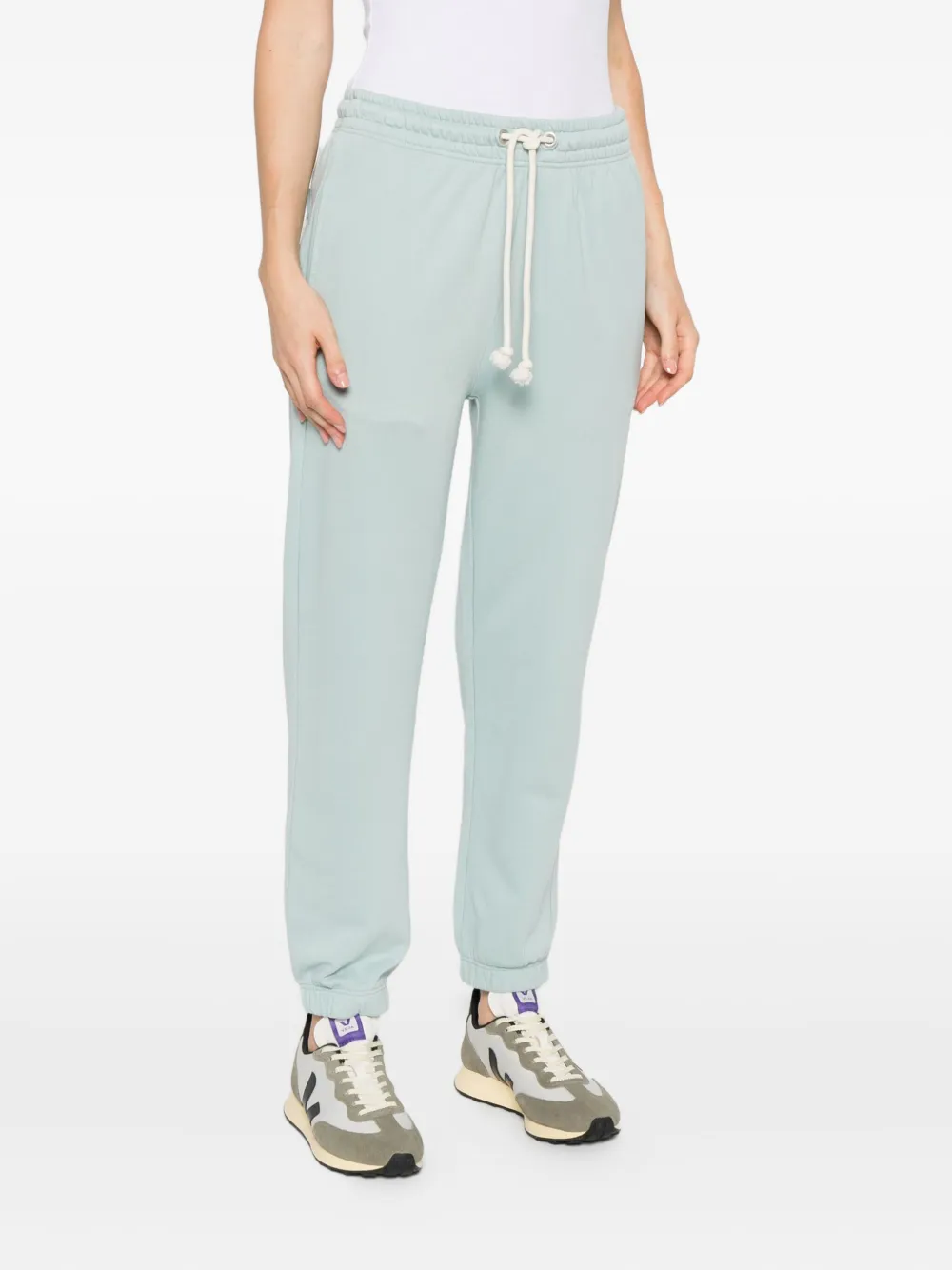 Marc O'Polo Broek met elastische tailleband en trekkoord Blauw