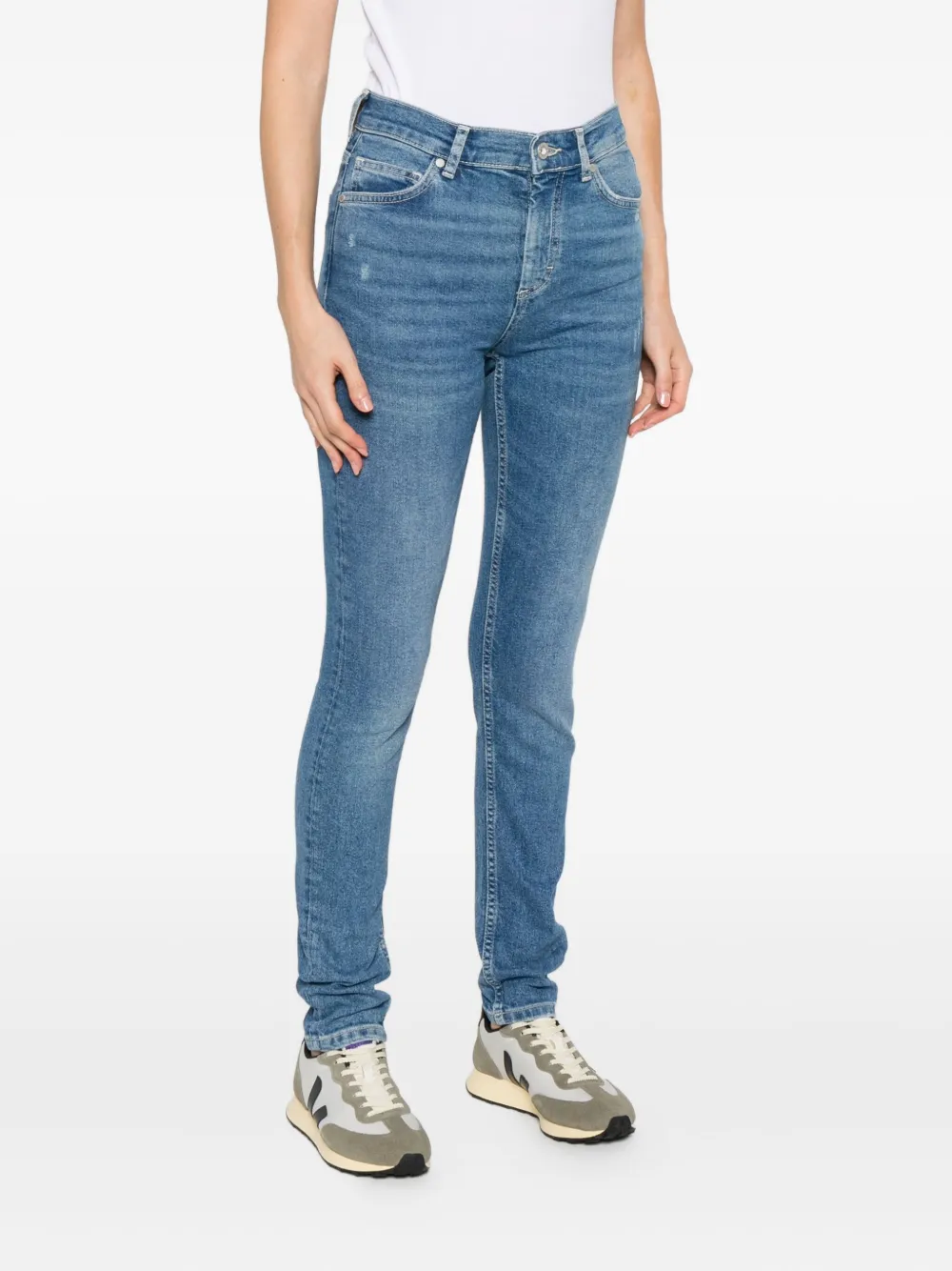 Marc O'polo Distressed Skinny Jeans In Blue