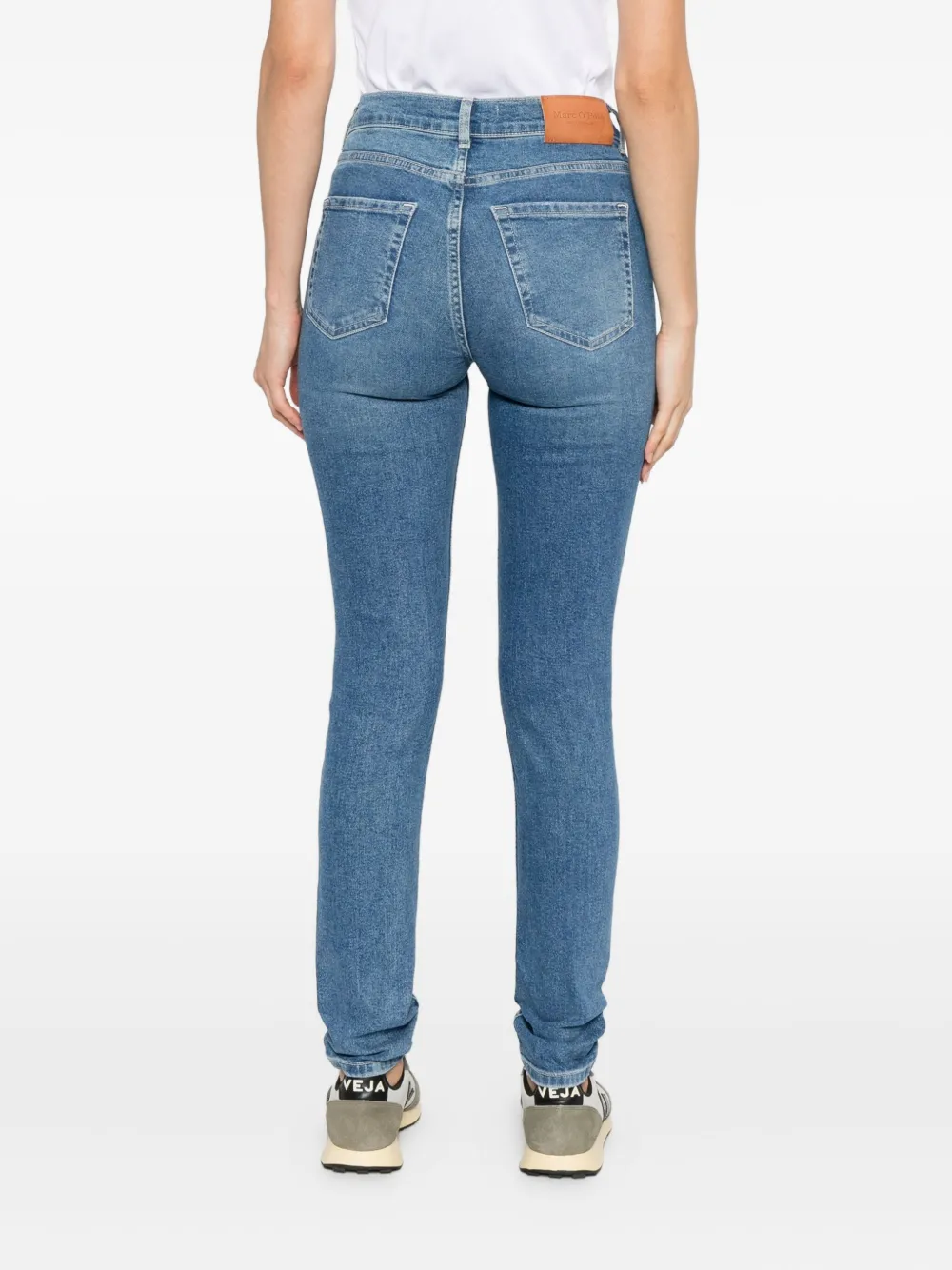 Marc O'polo Distressed Skinny Jeans In Blue