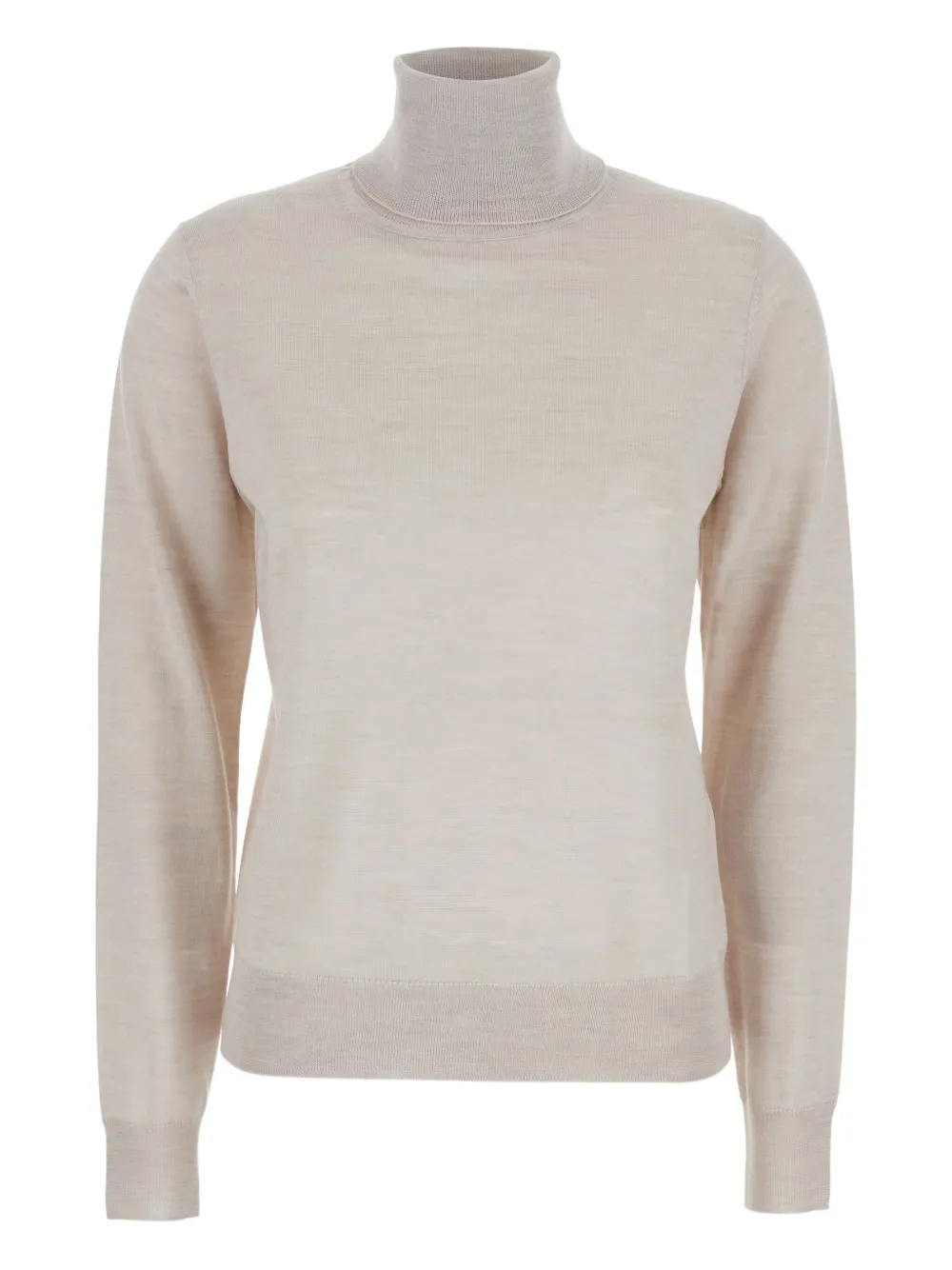 P.A.R.O.S.H. high-neck wool-silk top Beige
