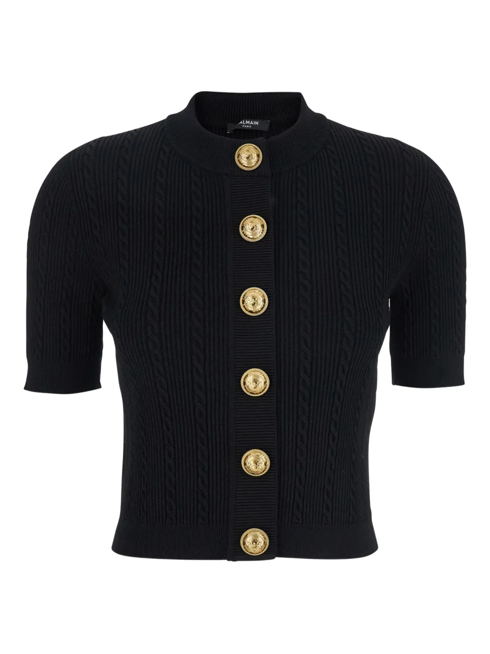 Balmain 4-pocket knitted cardigan Zwart