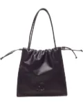 Coccinelle large Dulse drawstring leather tote bag - Purple