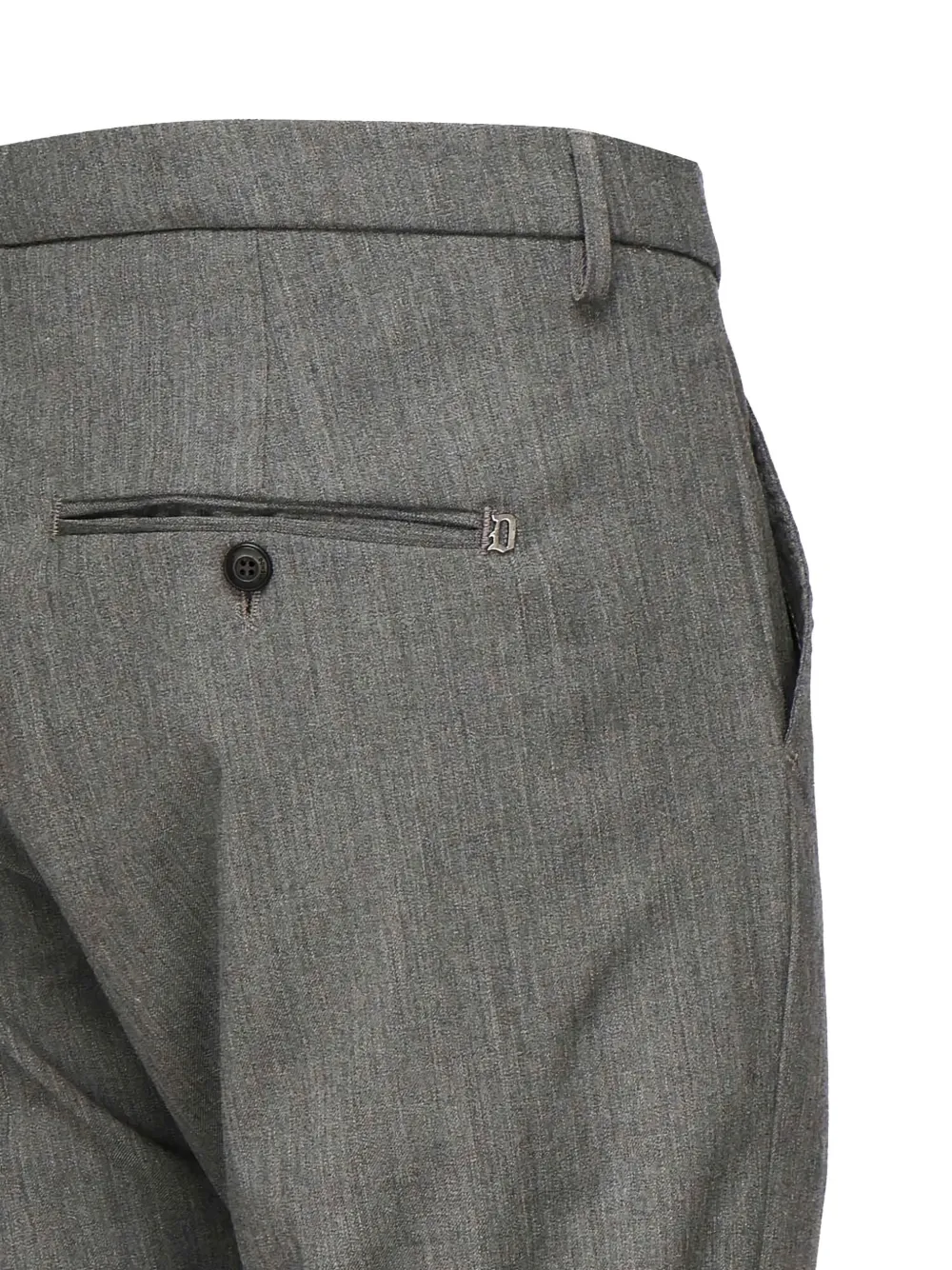 DONDUP Broek met logoplakkaat Grijs