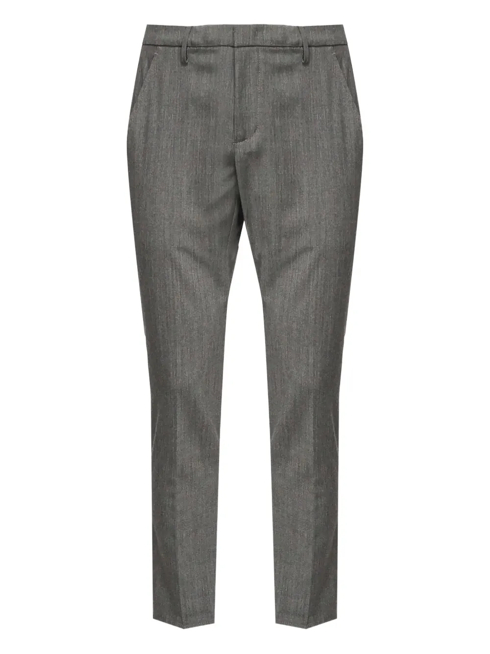 DONDUP Broek met logoplakkaat Grijs