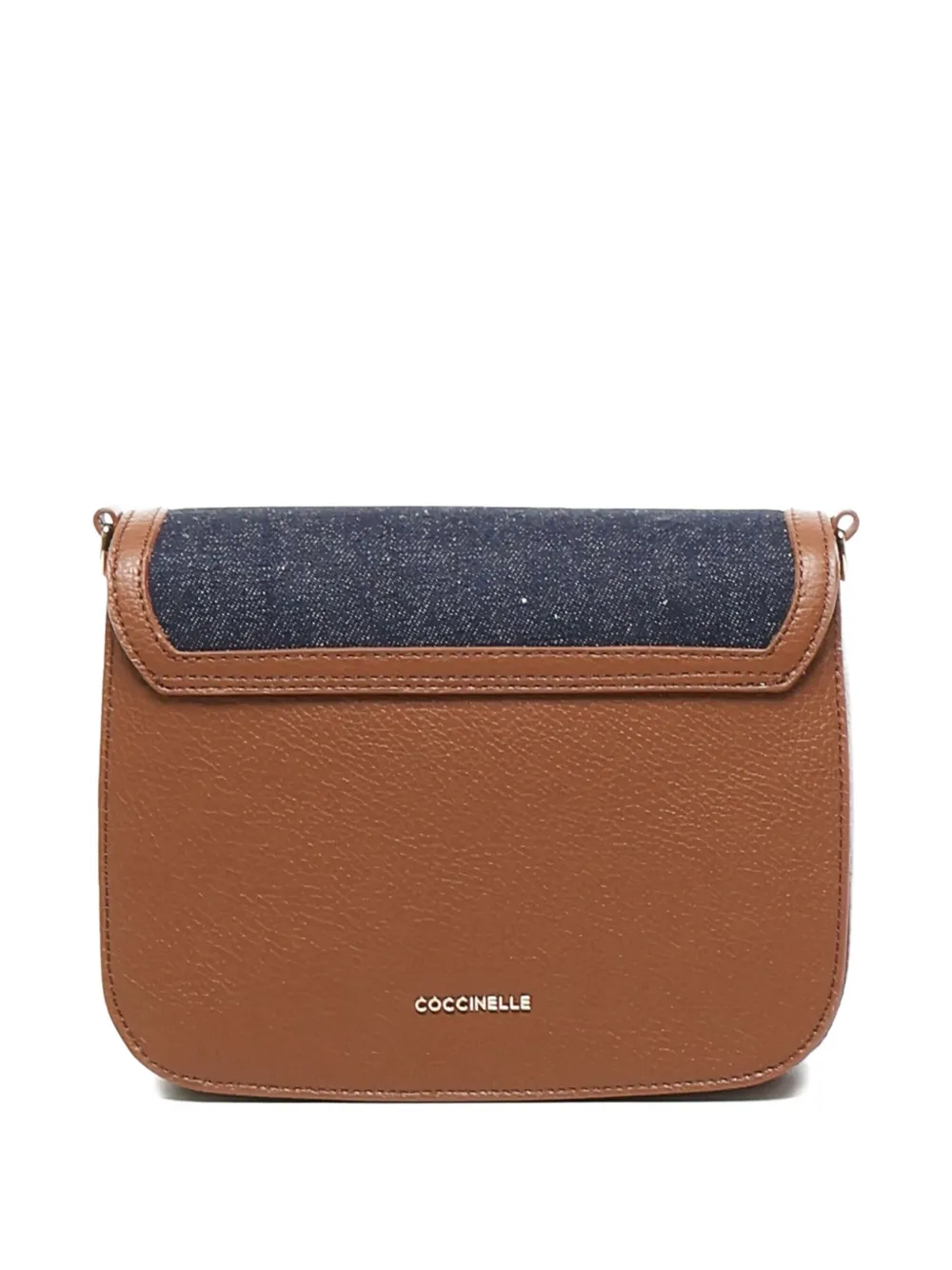 Coccinelle Denim leren schoudertas Blauw