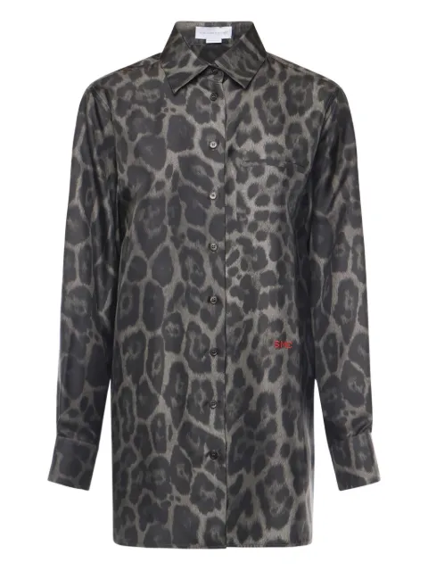 Stella McCartney leopard-print silk shirt