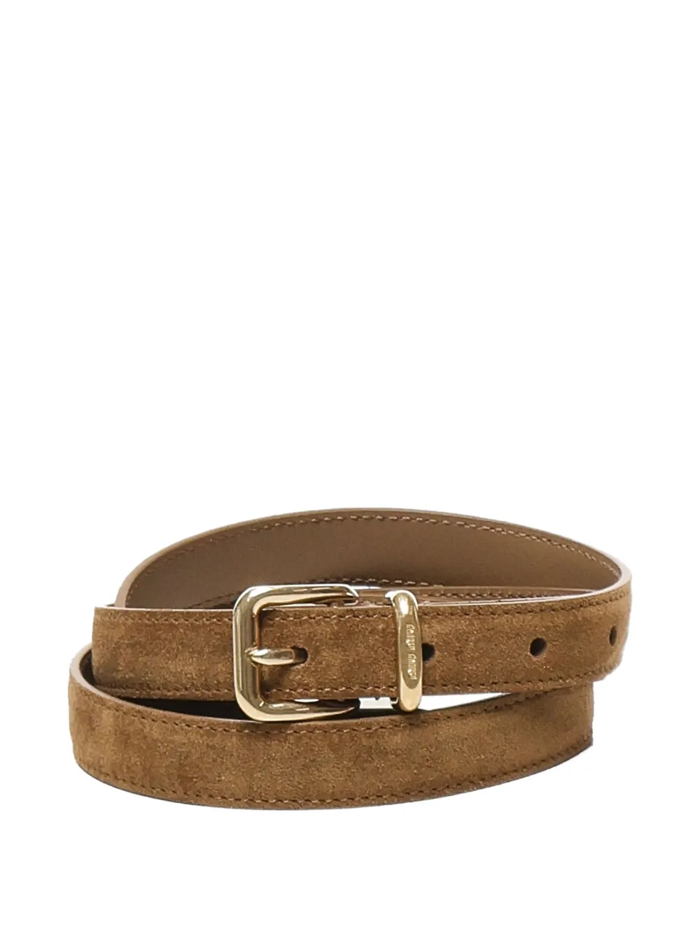Miu suede leather belt Bruin