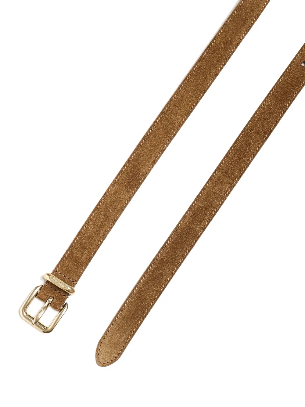 Miu Suède leren riem Bruin