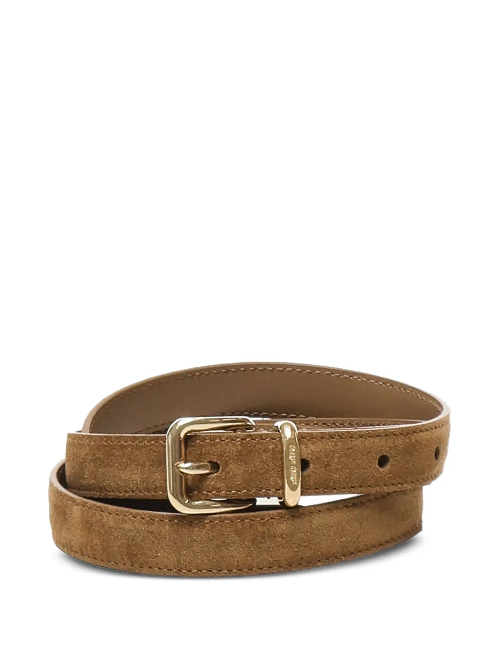 Miu suede leather belt Bruin