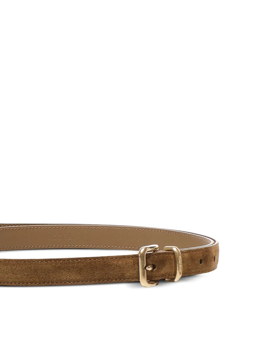 Miu Miu Suède leren riem - Bruin