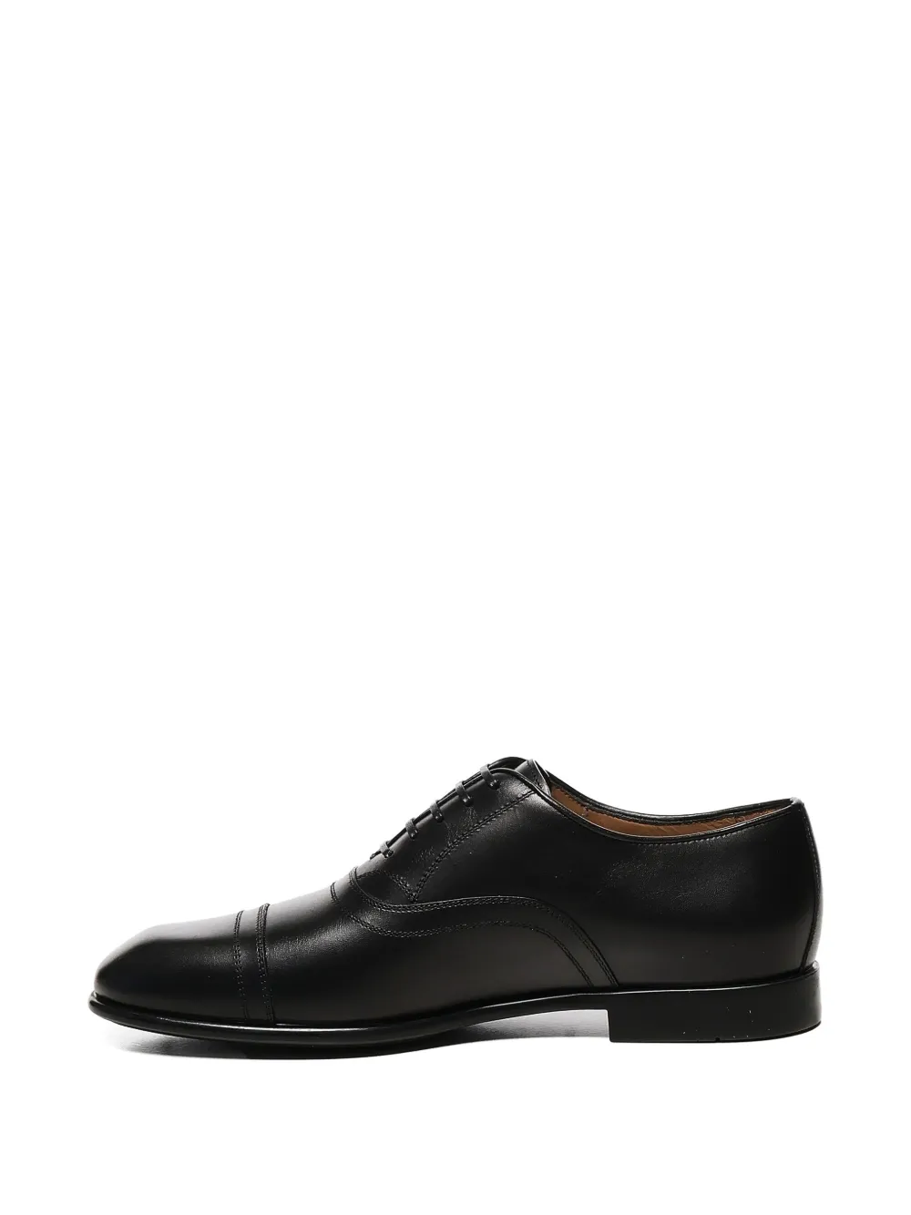 Ferragamo cap-toe lace-up loafers Black
