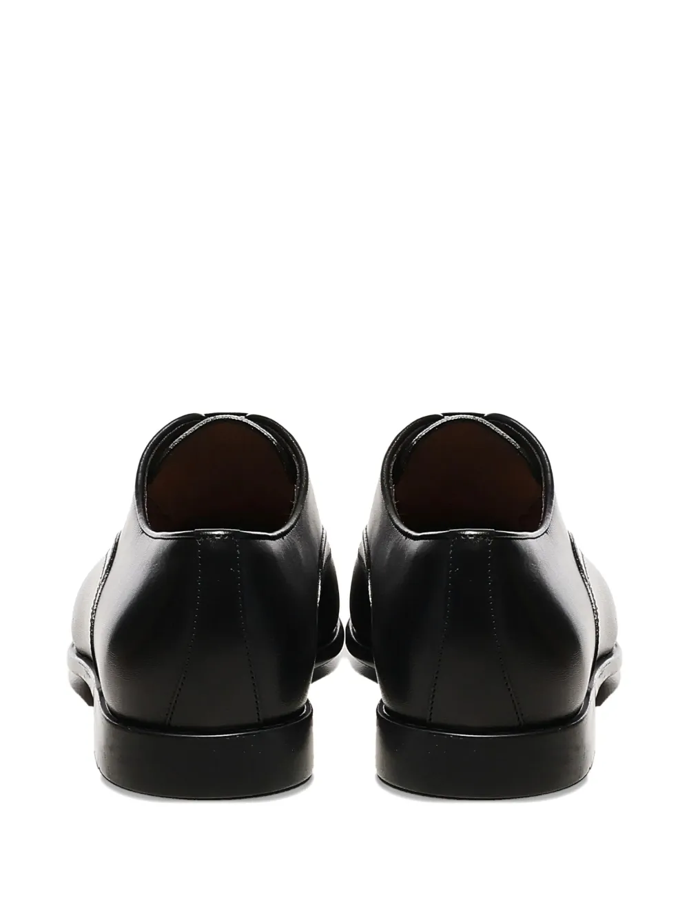 Ferragamo cap-toe lace-up loafers Black