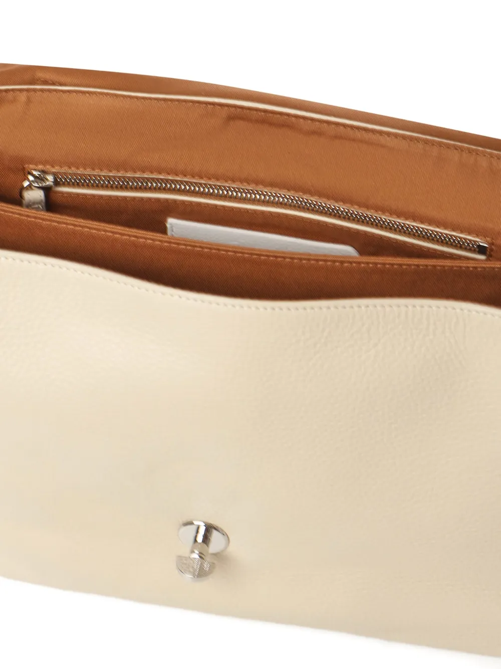 Zanellato Postina studded leather shoulder bag Beige