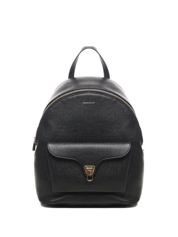 coccinelle leather backpack Nory grained oyster This is a very robust Beat Generation Grained Leather Backpack