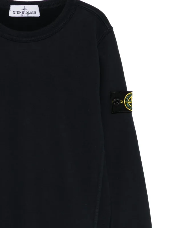Stone Island Junior ロゴ スウェットシャツ | ブルー | FARFETCH JP