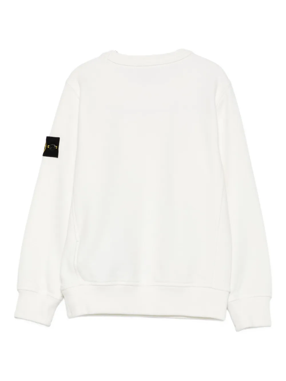 Stone Island Junior Sweater met logopatch Wit