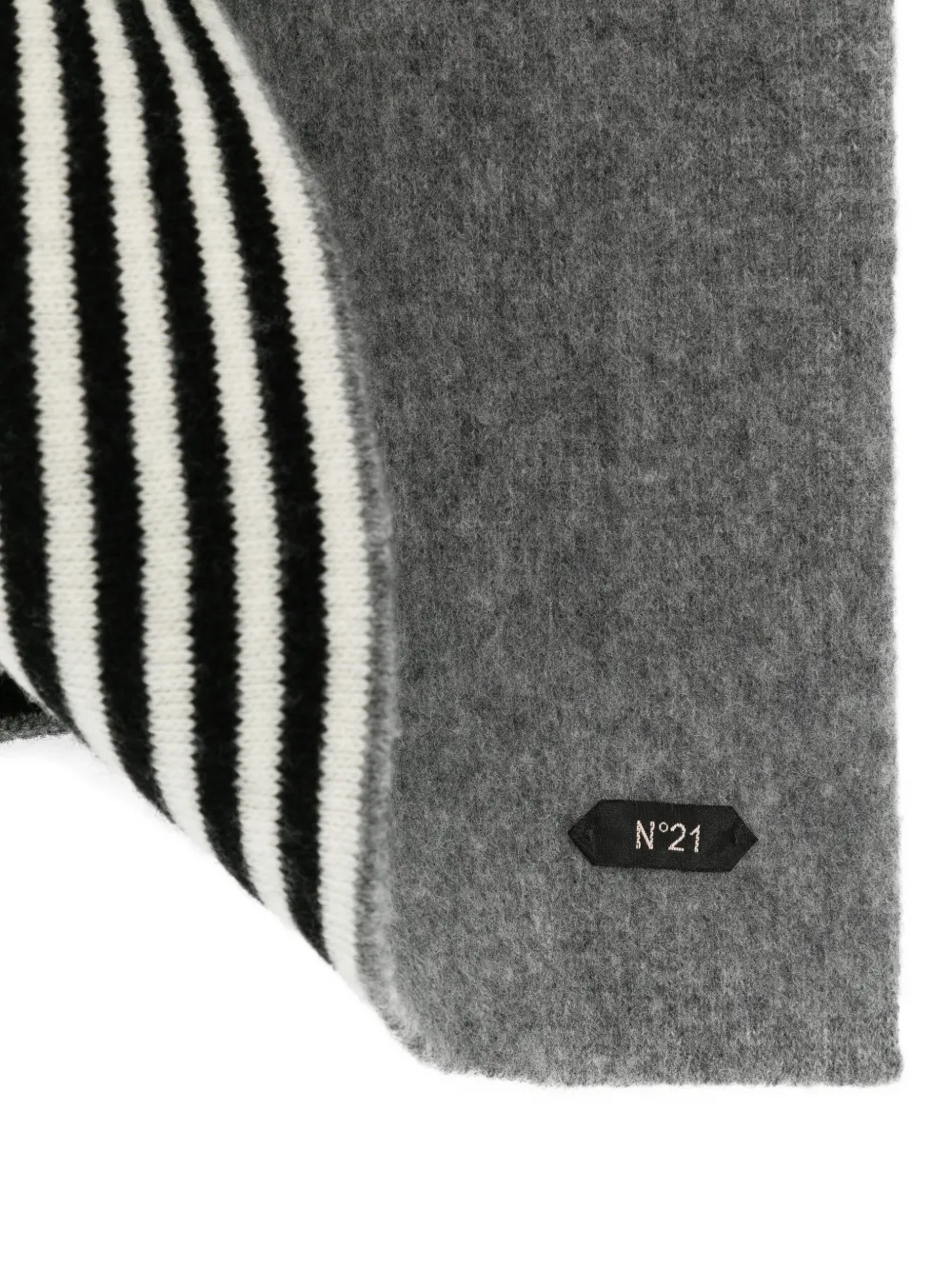 Nº21 striped scarf - Grijs