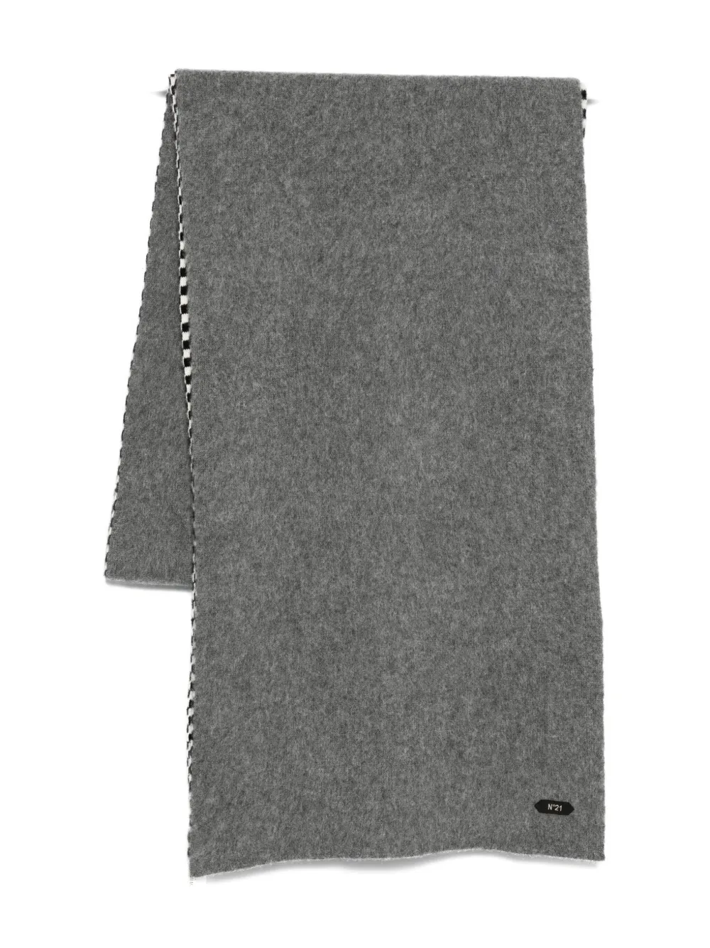 N°21 Striped Scarf In Gray