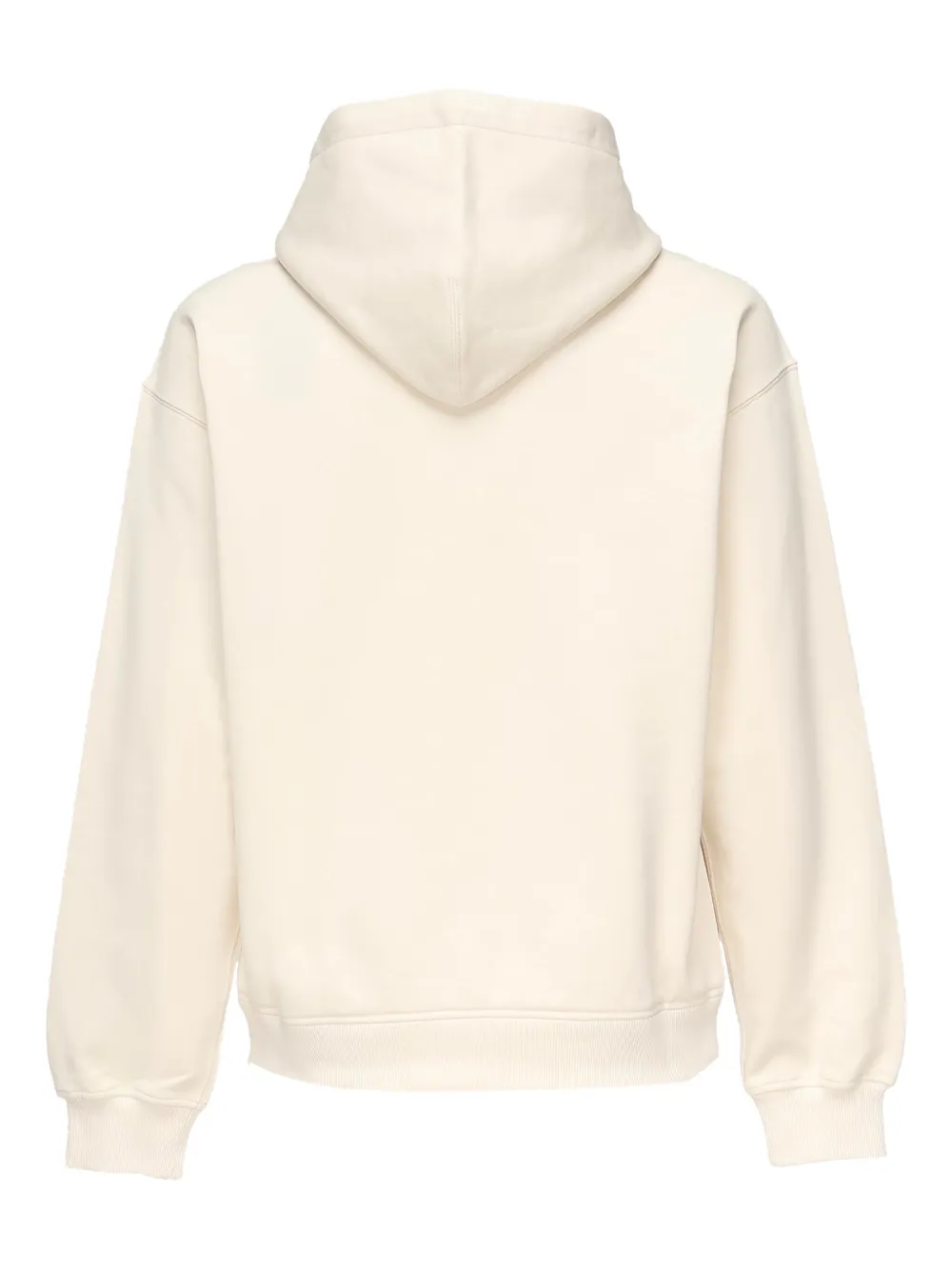 Dolce & Gabbana logo-applique hooded sweatshirt Beige