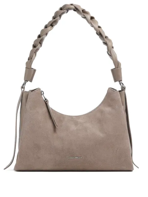 Coccinelle small Boheme braided-handle suede shoulder bag