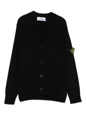 Stone Island Junior Blusa Com Bolso Pespontado e Zíper Frontal