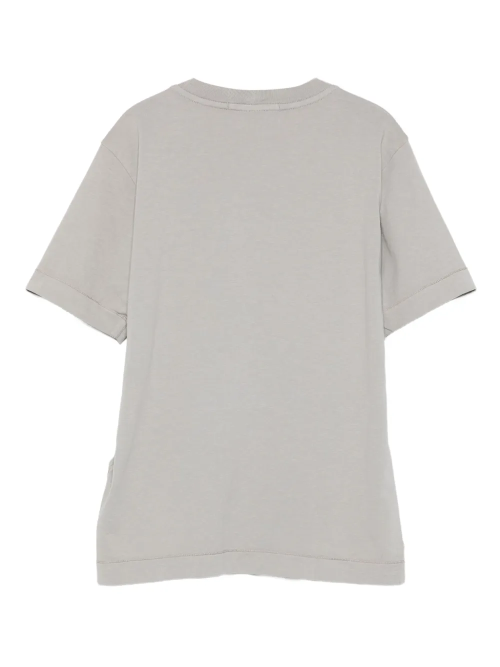 Stone Island Junior logo-patch crew-neck t-shirt Grijs