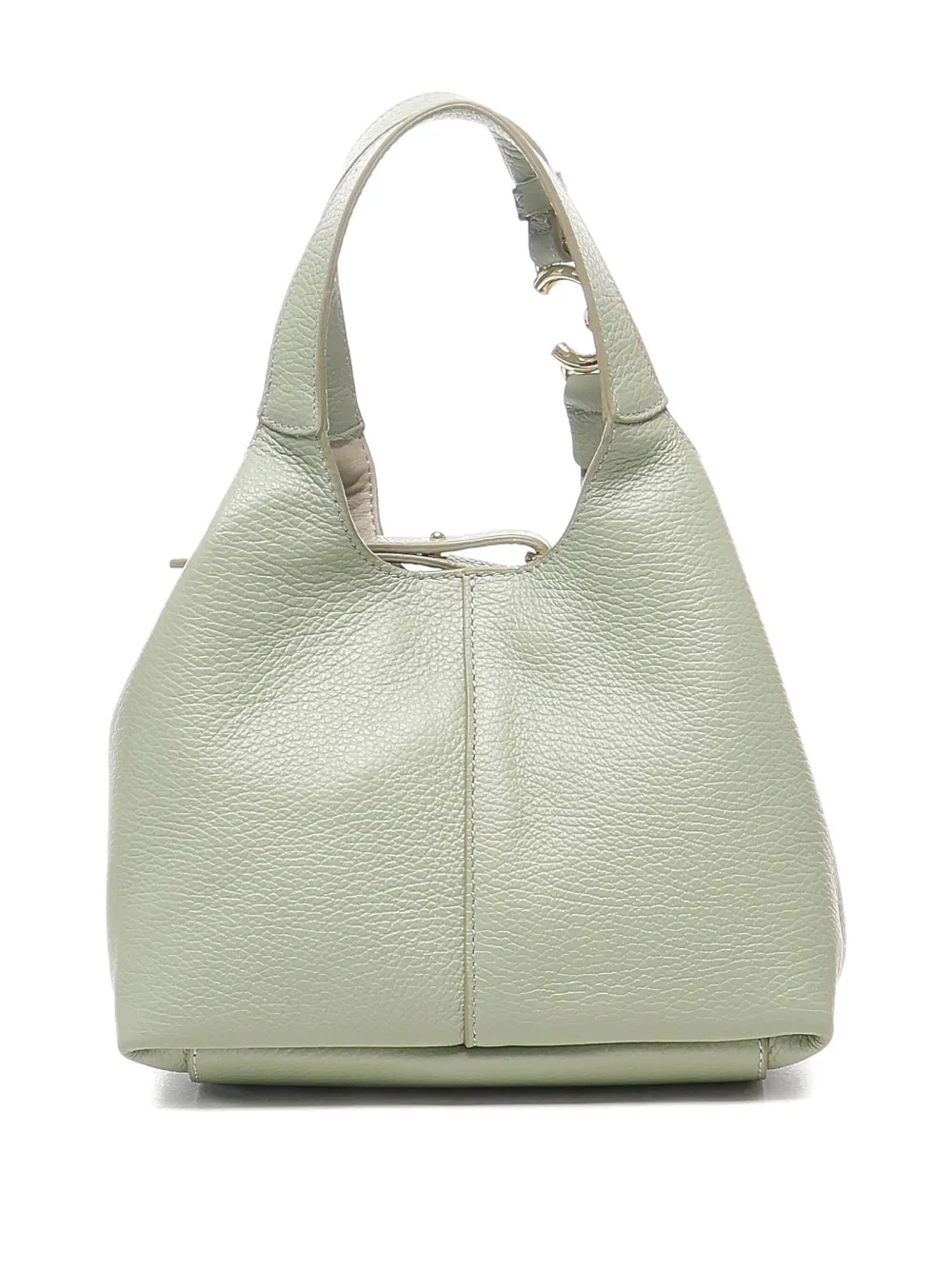 Coccinelle Leren schoudertas met knoopsluiting Groen
