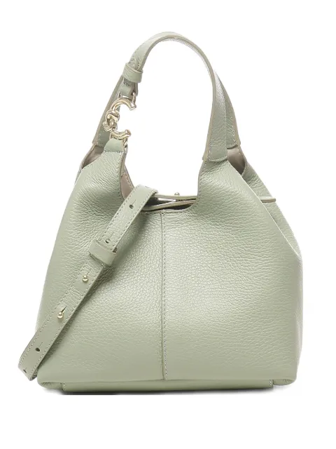 Coccinelle button-fastening leather shoulder bag