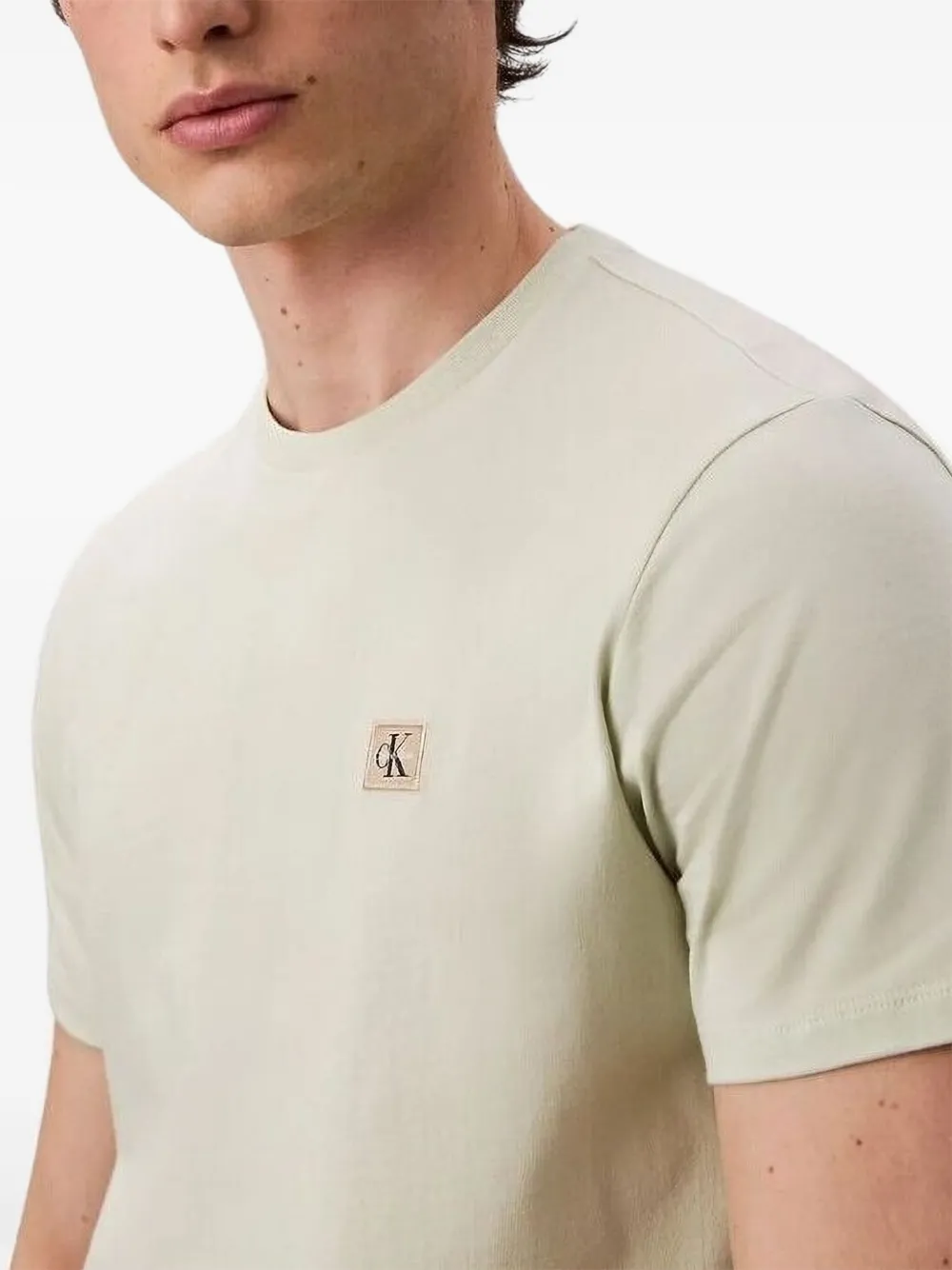Calvin Klein Poloshirt met logoplakkaat Groen