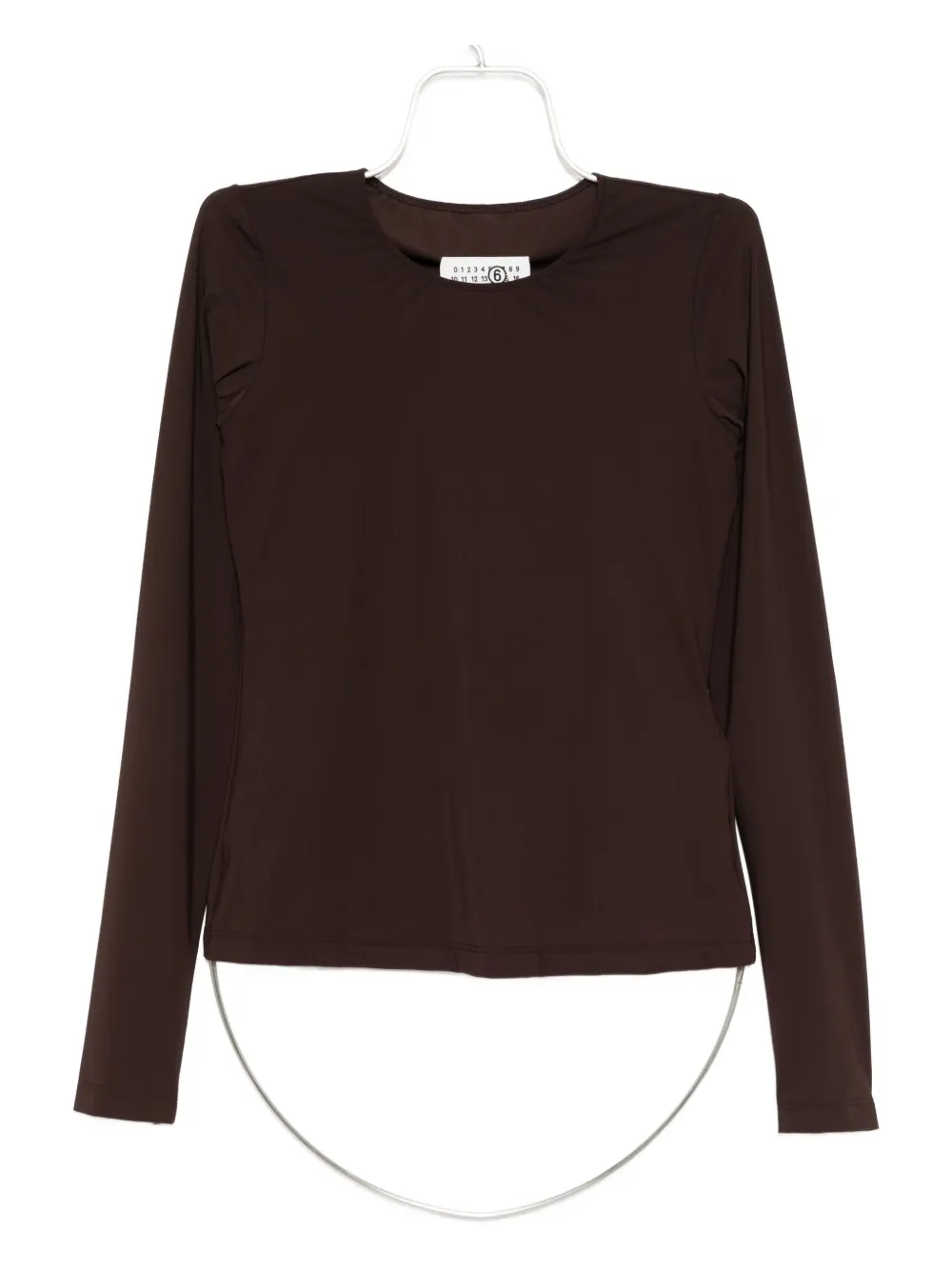 Mm6 Maison Margiela Slim-fit T-shirt In Brown