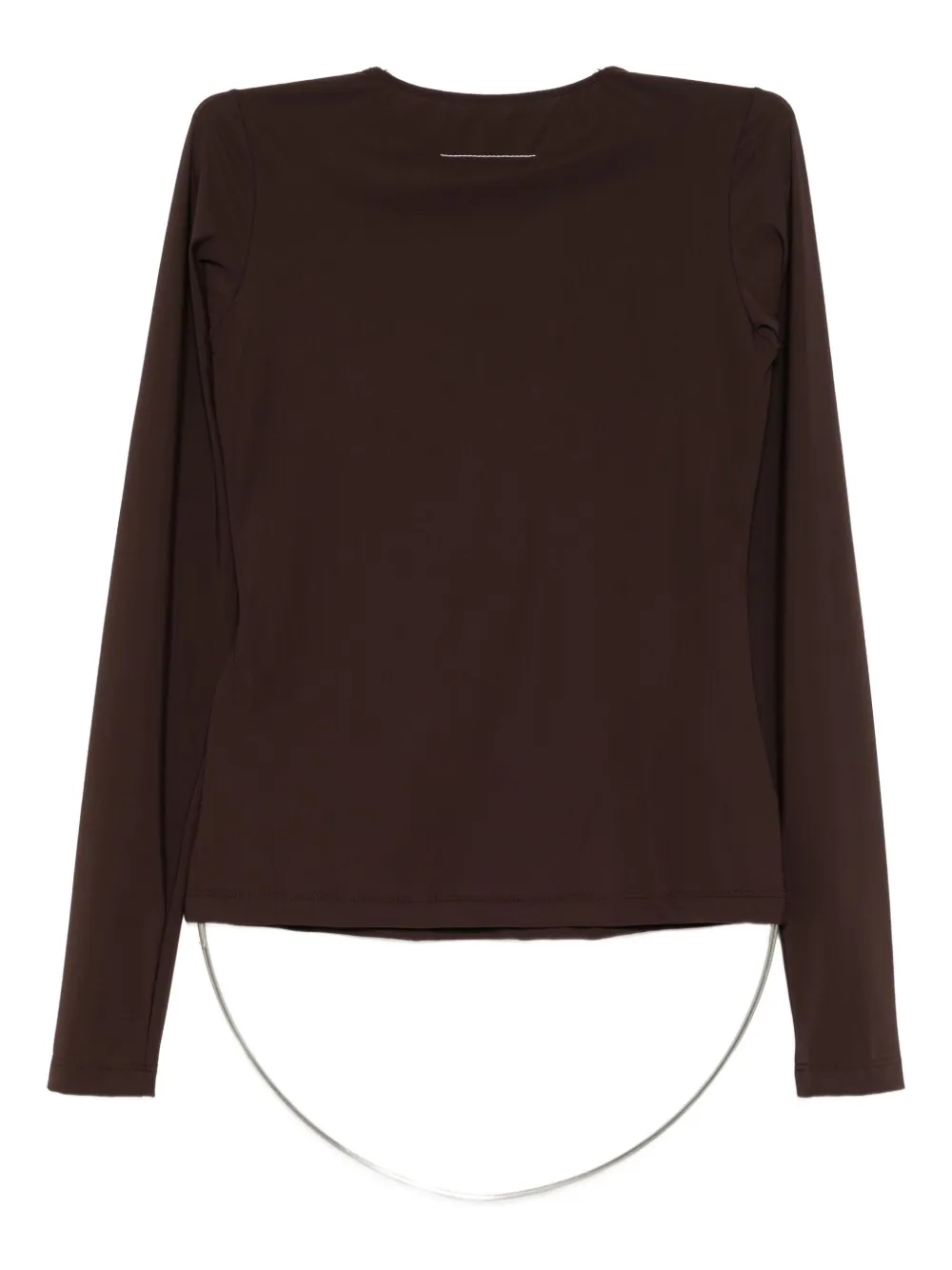Mm6 Maison Margiela Slim-fit T-shirt In Brown
