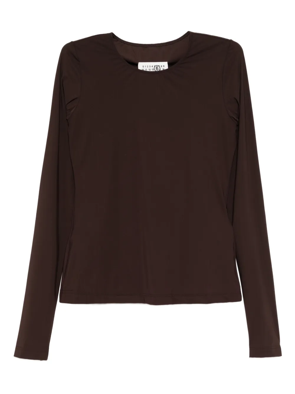 MM6 Maison Margiela Getailleerd T-shirt Bruin