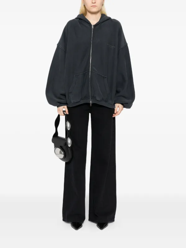 alexander wang ロゴパーカー　size M Alexander Wang ロゴ パーカー | グレー | FARFETCH JP