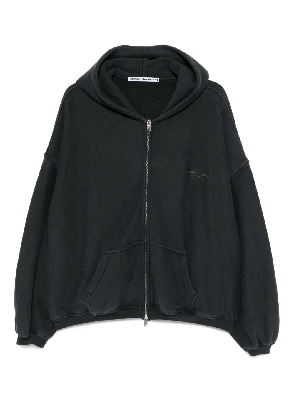 Alexander Wang Hoodie met logoprint Grijs