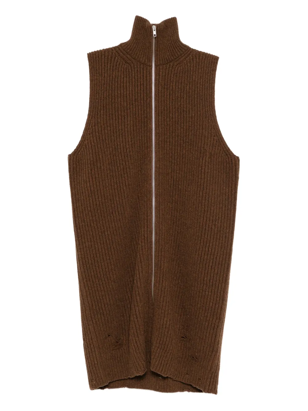 MM6 Maison Margiela Gebreide jurk Bruin