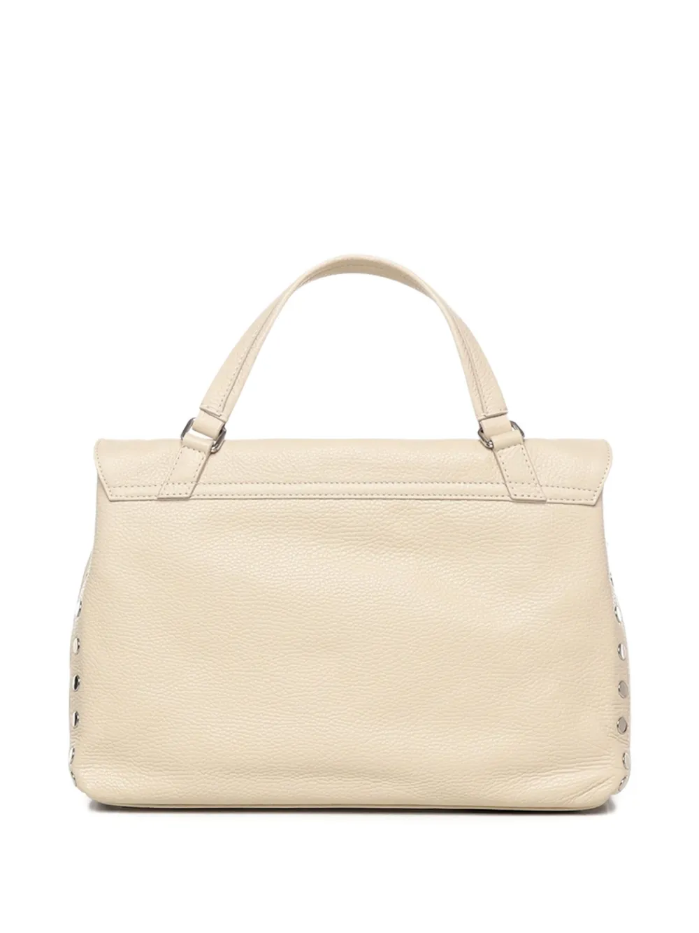 Zanellato Postina studded leather shoulder bag Beige
