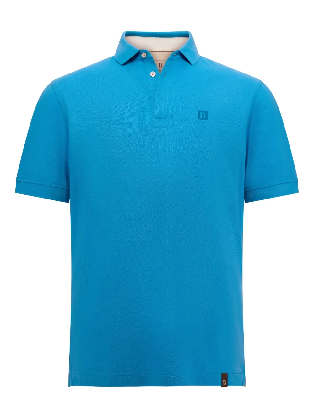 Boggi Milano Katoenen poloshirt met logo Blauw