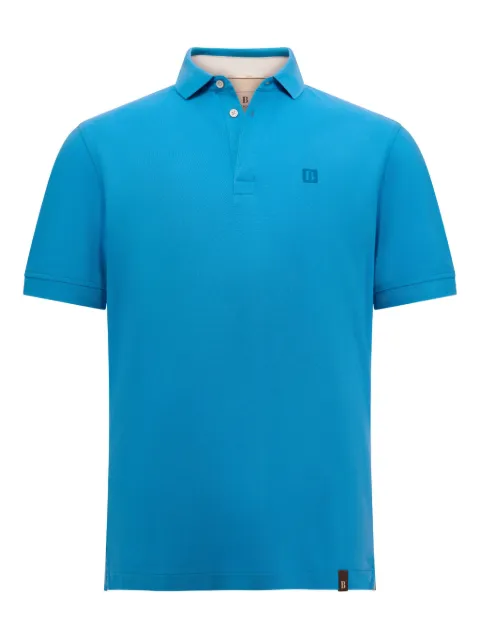 Boggi Milano cotton-piqué logo polo shirt
