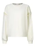 LIU JO pearl-embellished sweatshirt - Neutrals