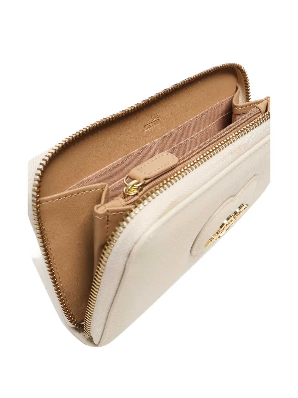 Love Moschino Portemonnee met ritssluiting en logo Wit