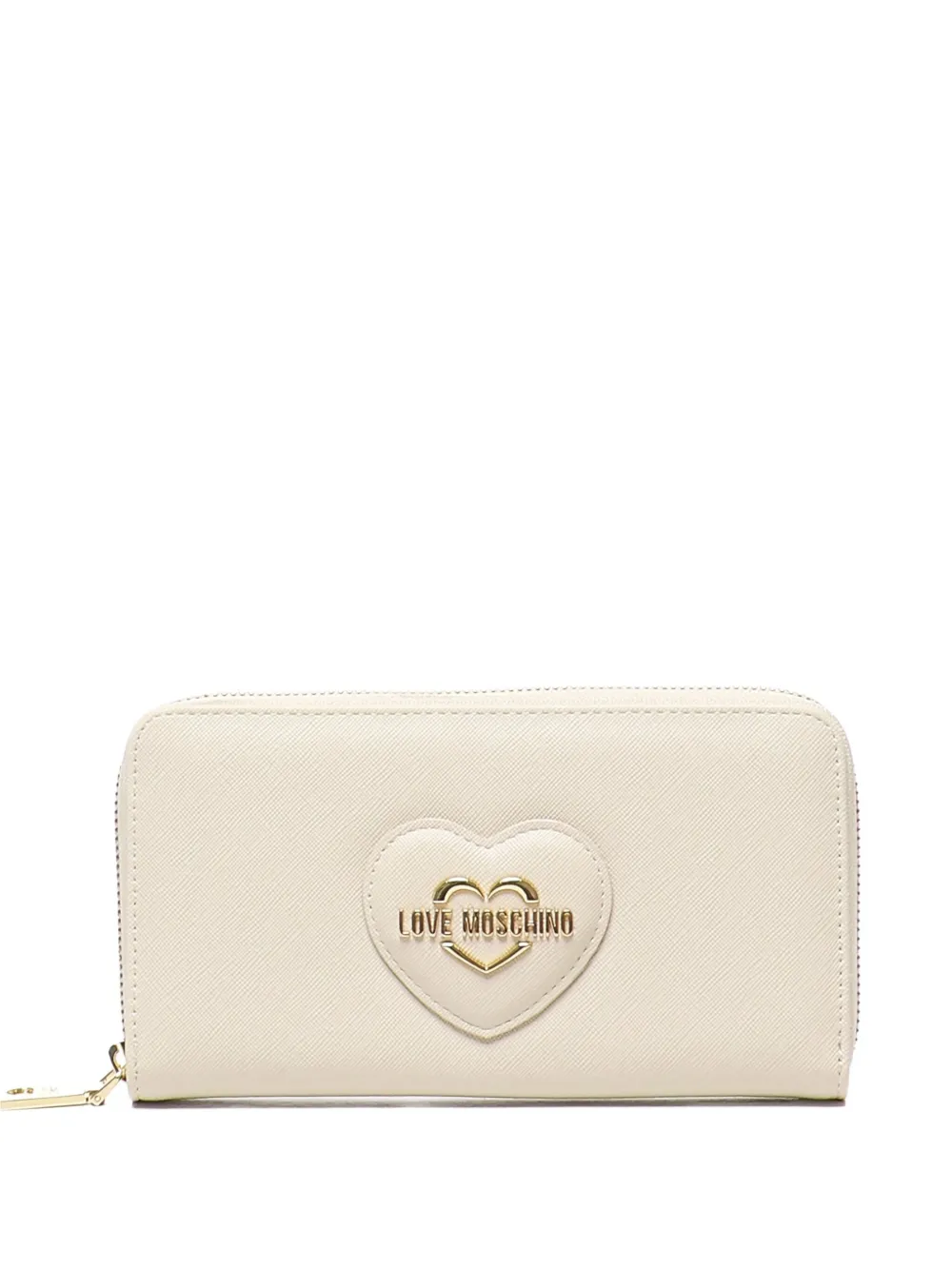 Love Moschino Portemonnee met ritssluiting en logo Wit